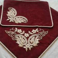 تصویر 4 از سجاده مخمل سرمه دوزی در انواع رنگ